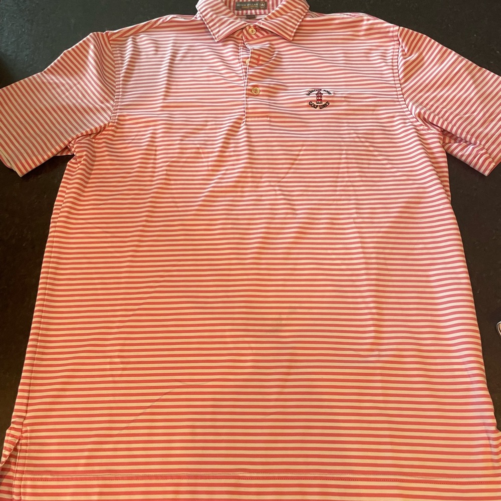 Mens S Peter Millar Polo. Harbour Town Golf Links